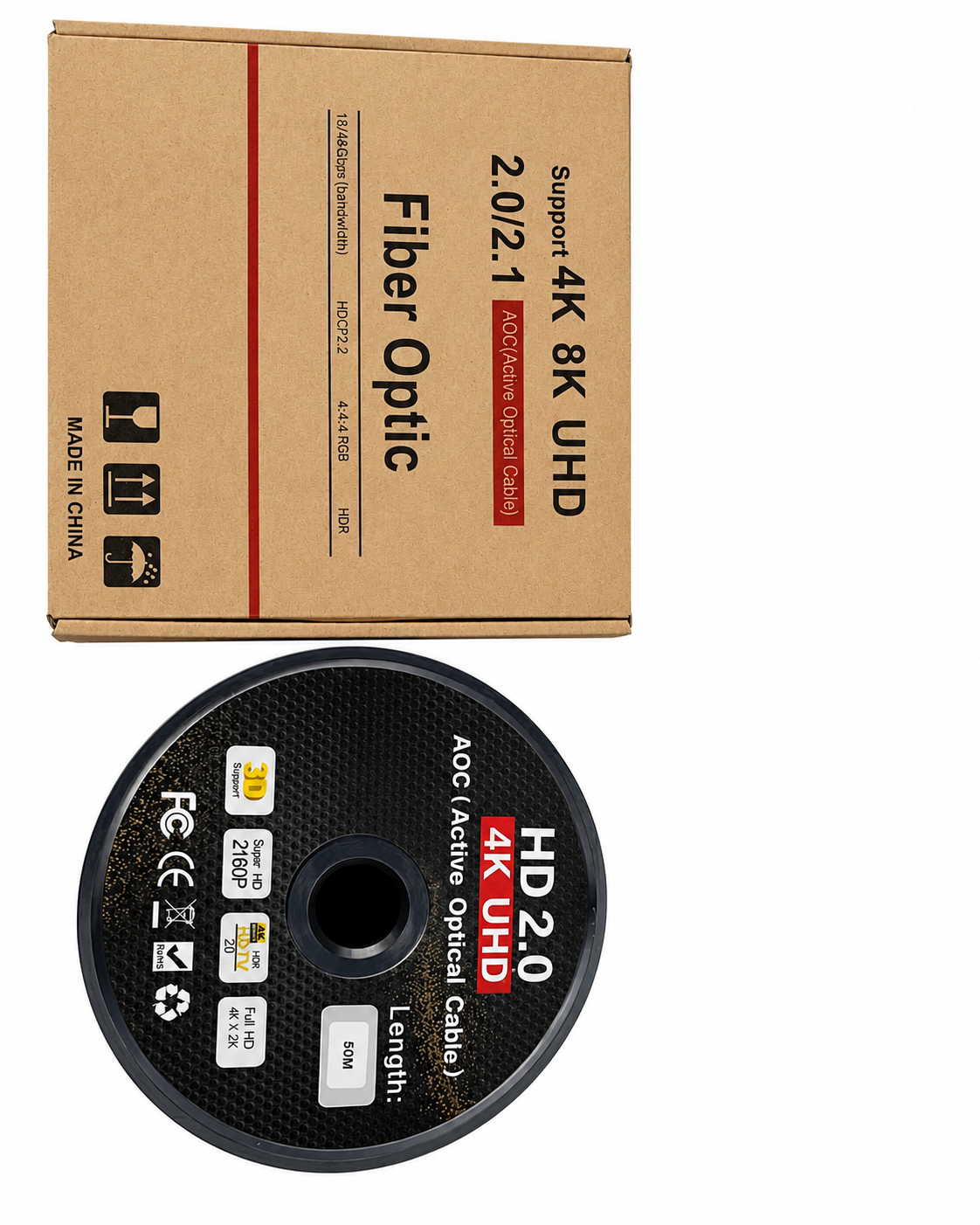 Câble HDMI pour fibre optique