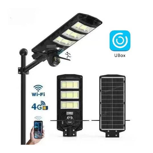Caméra Solaire + Lampadaire 4G