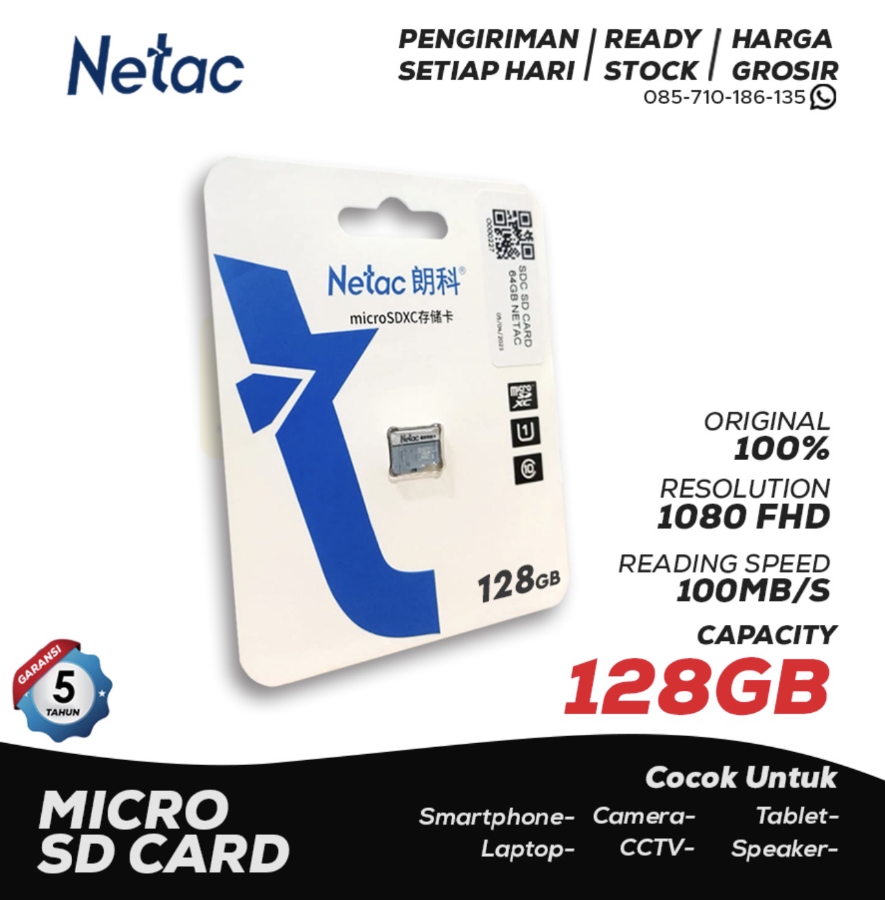 Carte mémoire Nectac 128gb