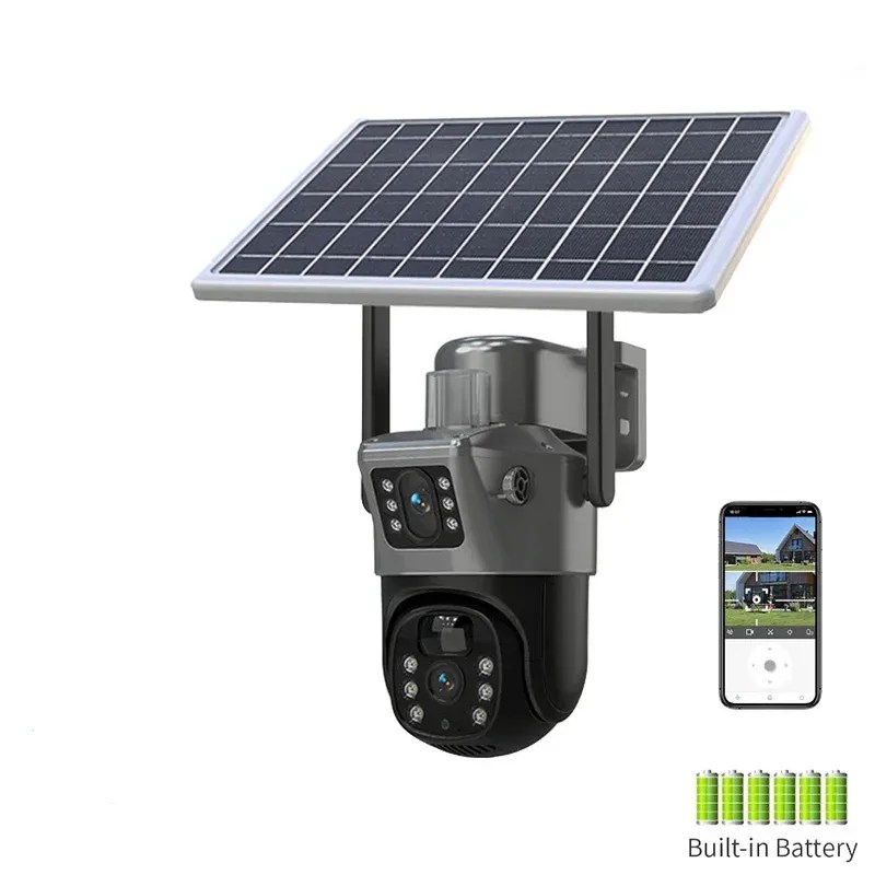 Caméra solaire 4G 2 Lens