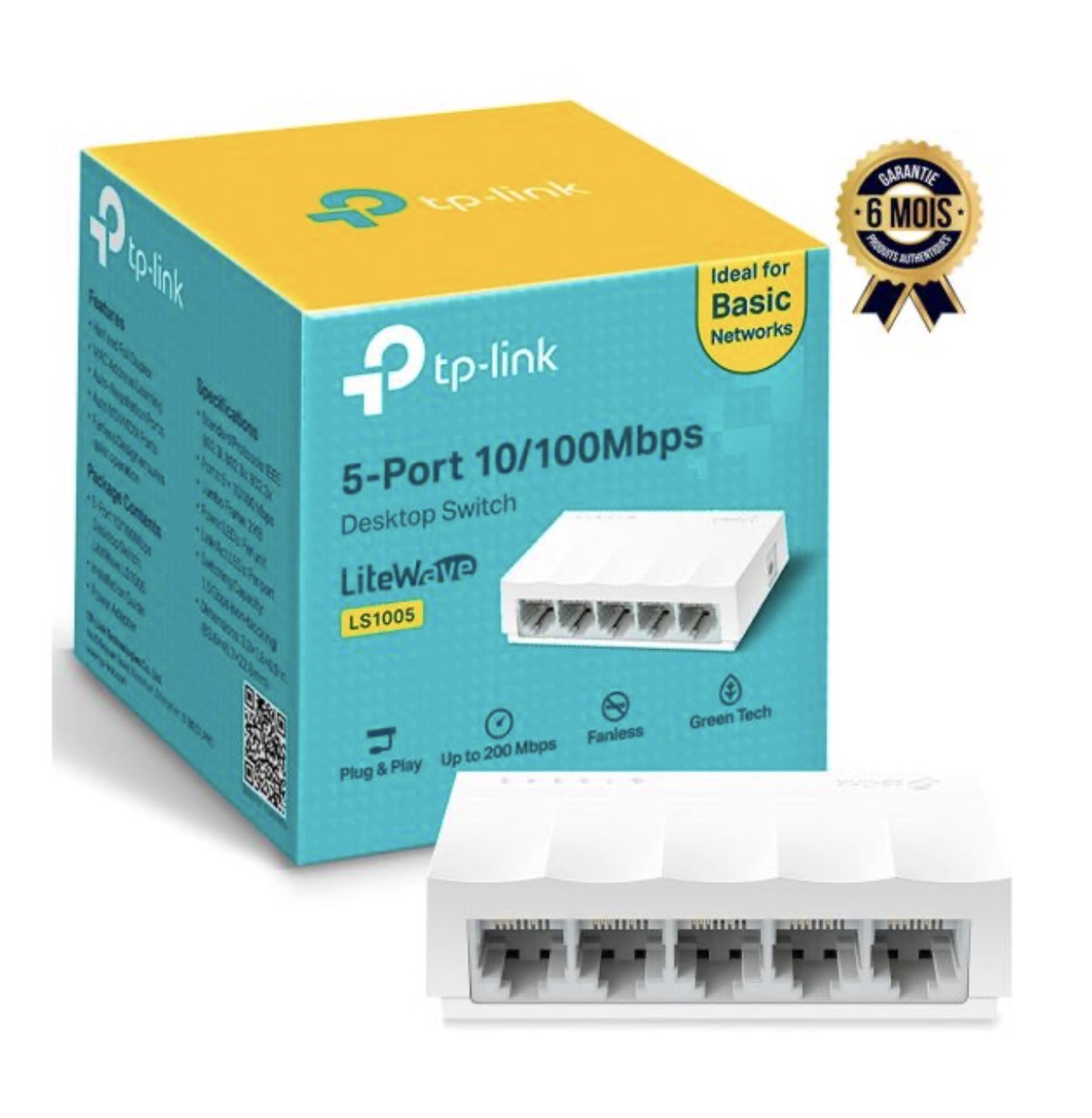 Switch tp Link 5 port 10/100mbps